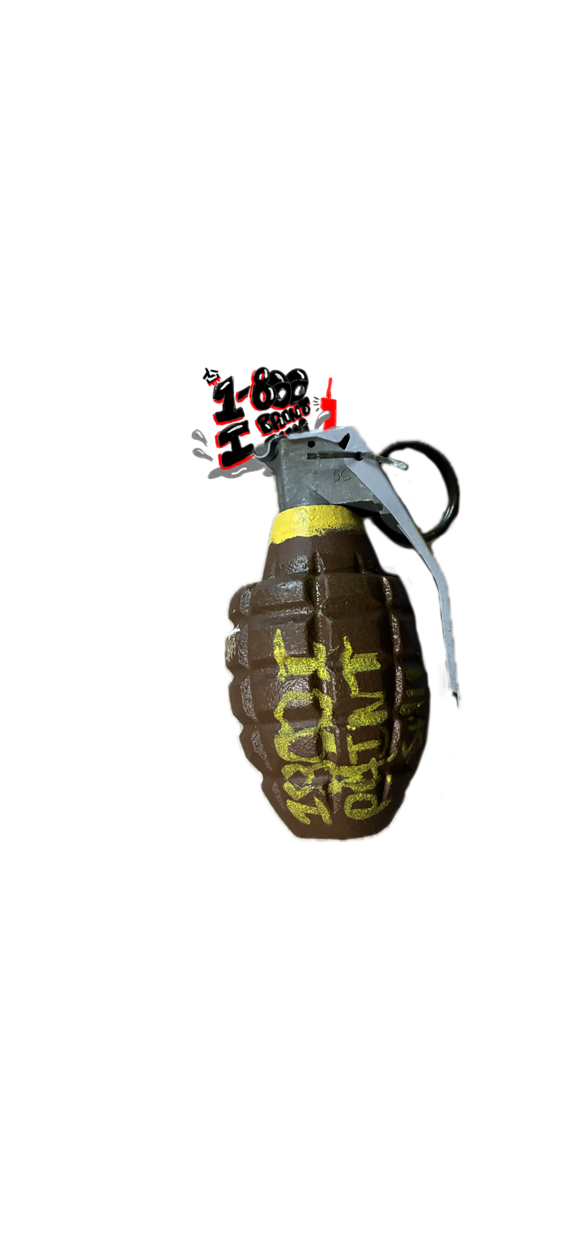 PAINTED MARK 2 PINEAPPLE GRENADE